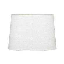 Load image into Gallery viewer, Hardback Oval Linen Shade: 16"X12"T, 18"X14"B, 12"SH / Linen / Off White