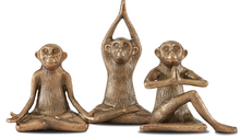 Load image into Gallery viewer, Zen Brass Monkey Set of Three