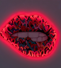 Load image into Gallery viewer, Wall Painting (LED Neon) - Lips