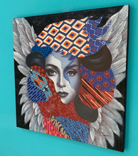 Load image into Gallery viewer, Wall Painting - Woman with Feathers