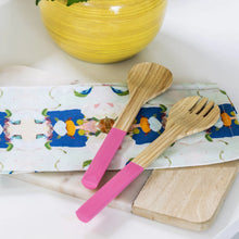 Load image into Gallery viewer, Laura Park Bamboo Serving Set - Pink