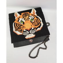 Load image into Gallery viewer, BEADED LEATHER Tigress beaded bag
