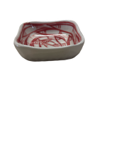 Load image into Gallery viewer, Small Square Vintage Hand Painted Bowl - Red Fish
