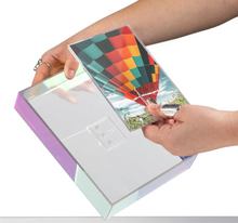 Load image into Gallery viewer, Float Frame with magnetic photo holder 8x8 - Rainbow
