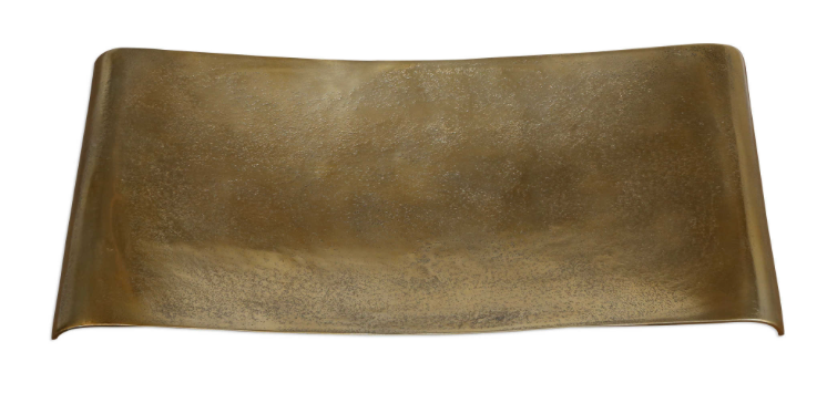 Curved Brass Tray