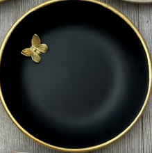 Load image into Gallery viewer, Pink accent dish with gold bee
