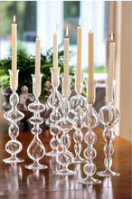 Load image into Gallery viewer, Clear Glass Ball Candlestick
