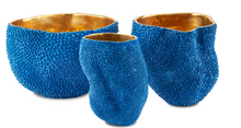 Load image into Gallery viewer, Jackfruit Vase Small - Cobalt Blue
