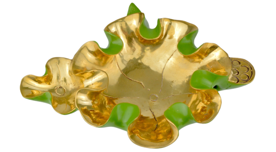 Wrapped Lotus Bowl - Green