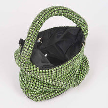 Load image into Gallery viewer, Rhinestone Bucket Bag - Green
