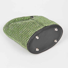 Load image into Gallery viewer, Rhinestone Bucket Bag - Green
