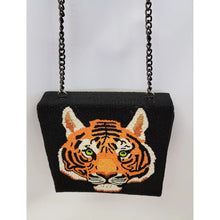 Load image into Gallery viewer, BEADED LEATHER Tigress beaded bag
