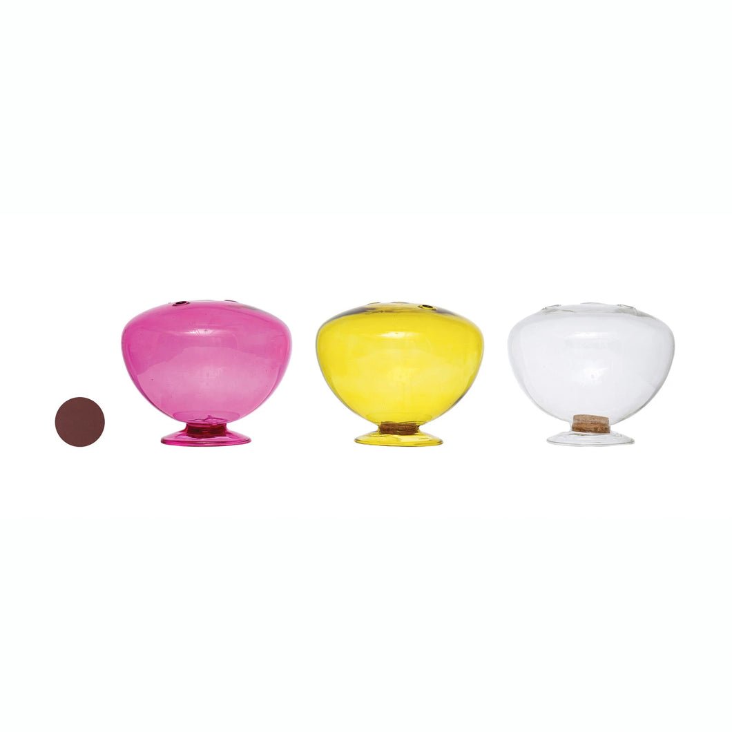 Glass Match holder - Pink