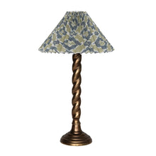 Load image into Gallery viewer, Metal Candlestick Table Lamp w/Ikat shade
