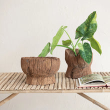 Load image into Gallery viewer, Found Carved Wood Mortar Bowl
