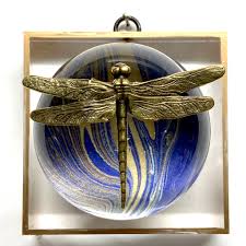 Museum Bee - Dragonfly on orb on acrylic