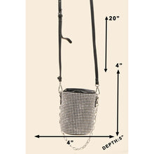Load image into Gallery viewer, Pave Rhinestone Bucket Bag
