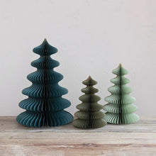 Load image into Gallery viewer, Paper Folding Tree w/Gold Glitter - Teal/26&quot;

