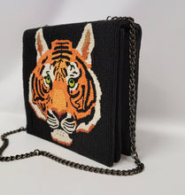 Load image into Gallery viewer, BEADED LEATHER Tigress beaded bag
