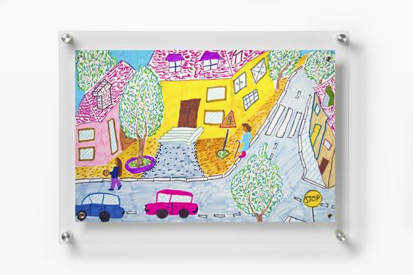 14x19 Single Panel Acrylic Floating Frame + Magnets