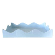 Load image into Gallery viewer, Scalloped Lacquered Tray, Sky
