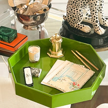 Load image into Gallery viewer, Small Octagonal Lacquered Tray - Parrot
