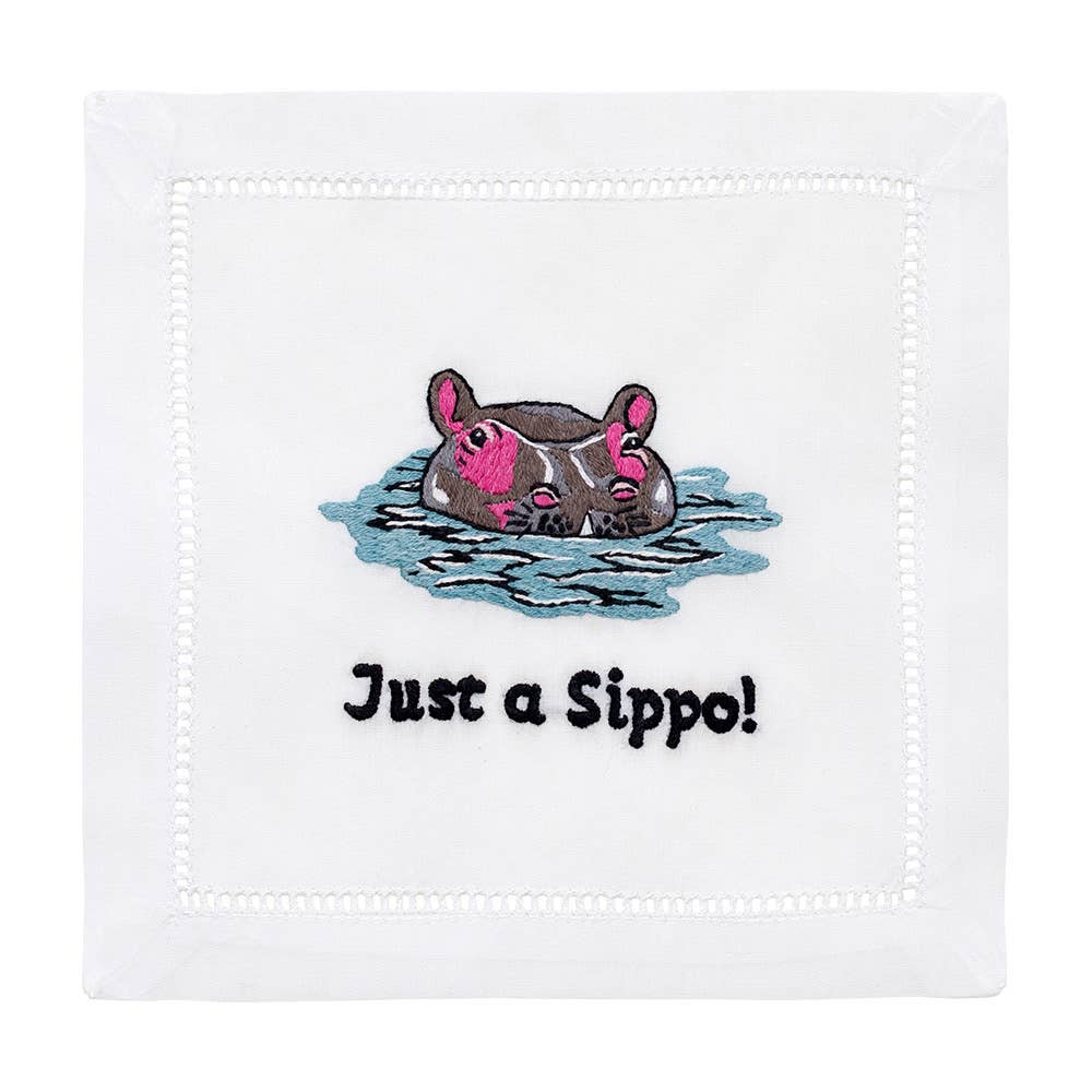 JUST A SIPPO COCKTAIL NAPKIN