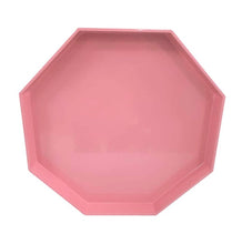Load image into Gallery viewer, Medium Octagonal Lacquered Tray - Eraser Pink
