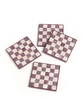 Load image into Gallery viewer, Wine Check Resin Coaster Set of 4
