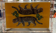 Load image into Gallery viewer, Leopard Seeing Double Acrylic Vanity Tray

