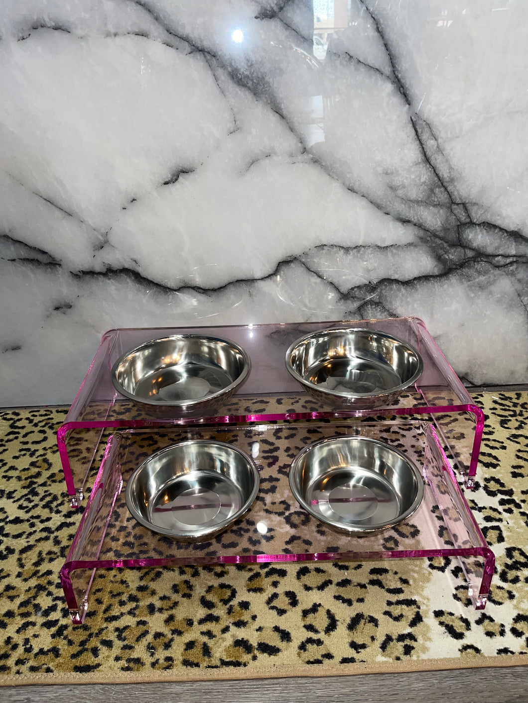 Dog Feeder - Pink