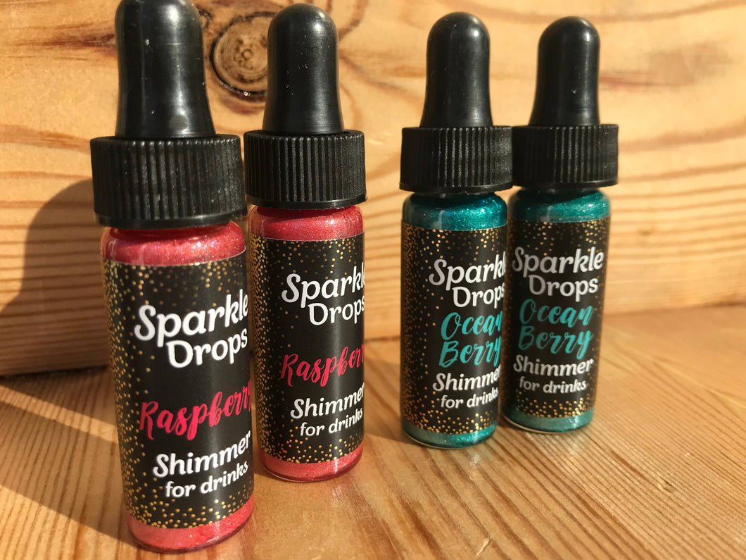 Sparkle Drops Shimmer Syrup- Raspberry