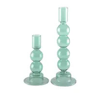 Load image into Gallery viewer, Green bubble Candle Holders - Small
