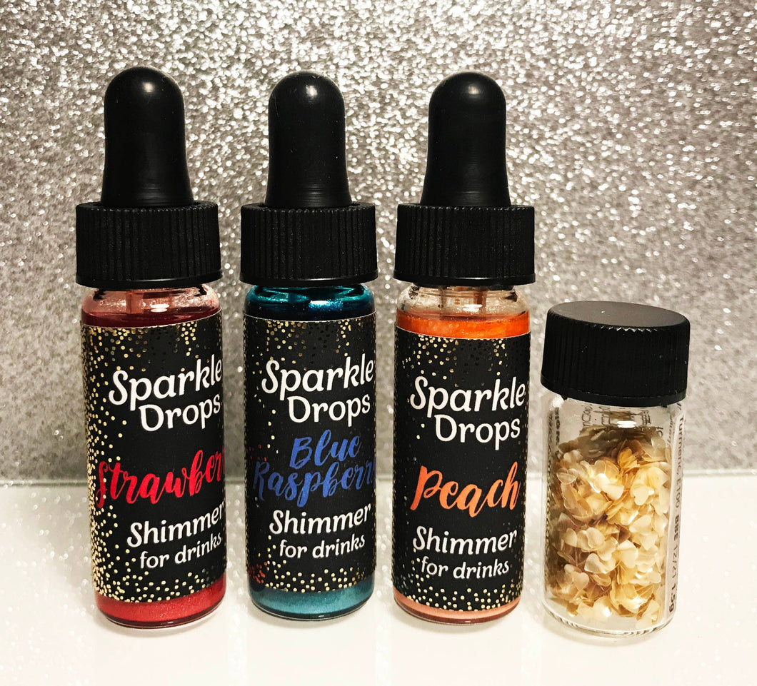 Sparkle Drops Shimmer Syrup- Peach