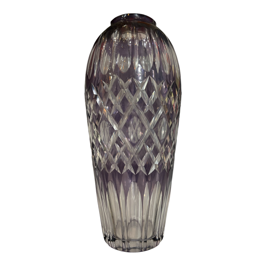 Bohemian Amethyst Crystal Vase