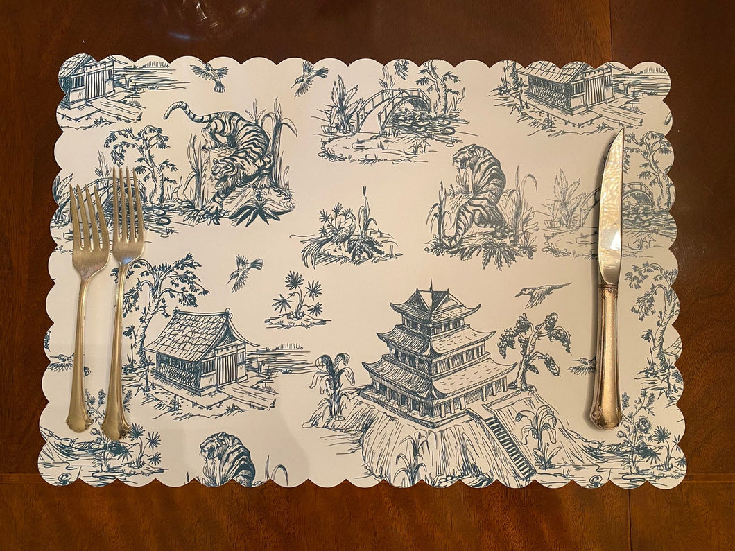 Blue Toile Placemat