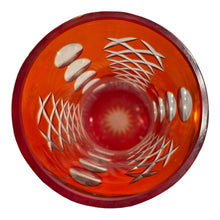 Load image into Gallery viewer, Bohemian Cut Ruby Crystal Vase
