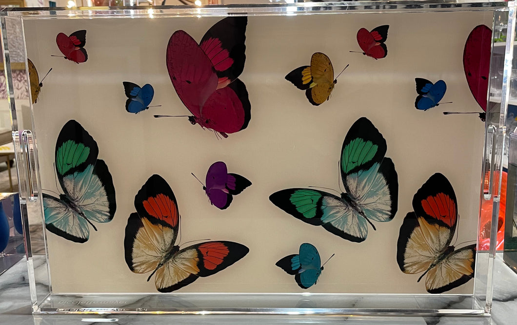 Butterfly Large Acrylic Tray