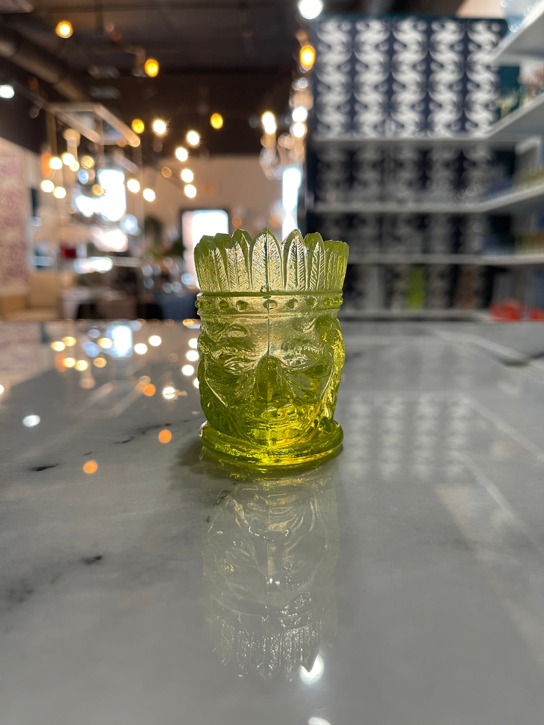 Indian Toothpick Holder - Yellow