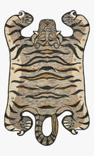 Load image into Gallery viewer, Faux-Tiger Rug Collection- Silver
