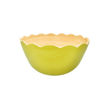Load image into Gallery viewer, Laura Park Scalloped Bamboo Dip Bowl - Green
