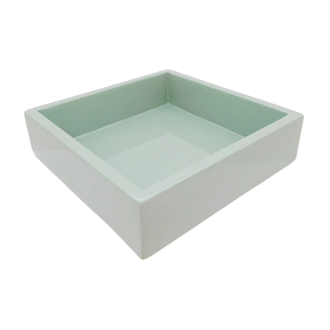 Laura Park Bamboo Cocktail Napkin Holder - Robbins Egg