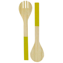 Load image into Gallery viewer, Laura Park Bamboo Serving Set - Green
