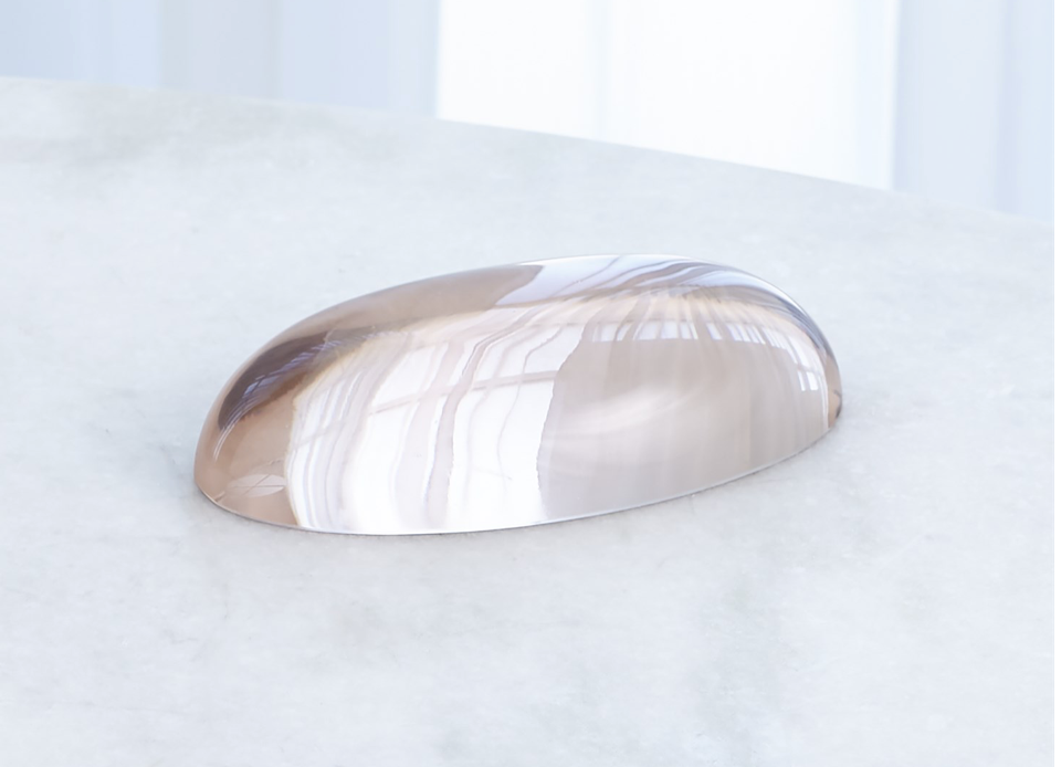 Oval Paperweight- Blush