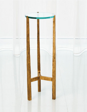 Load image into Gallery viewer, Oculus Table- Antique Gold
