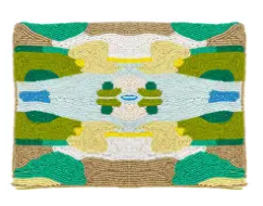 Coral Bay Green Beaded Clutch