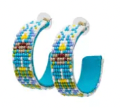 Park Avenue Beaded Loop Earrings