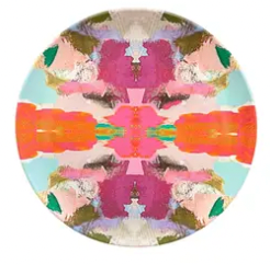 Begonia Melamine Plate