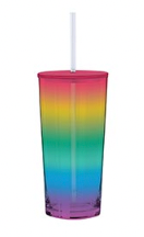 Glass Tumbler - Rainbow