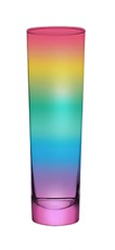 Flat Champaign Glass - Rainbow